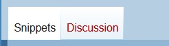 Namespace Tab for Snippets namespace
